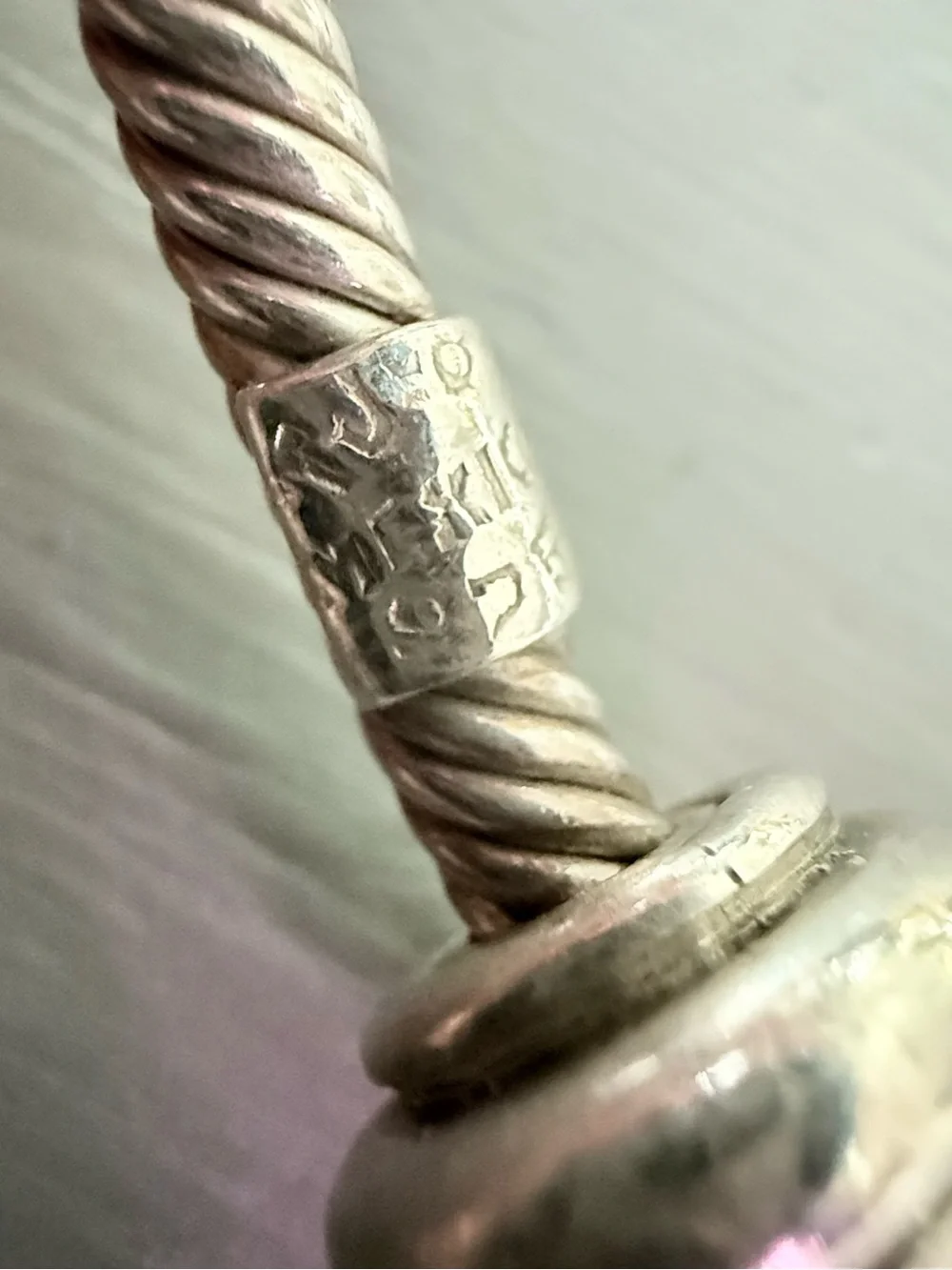 Taxco Mexico 925 Sterling Silver Twist Cable Cuff Bracelet